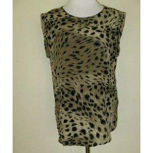 REISS Animal Print Blouse/Tunic